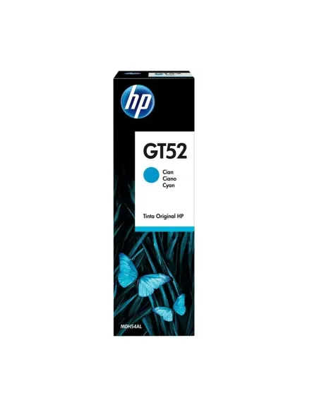 Botella hp tinta gt52 cian
