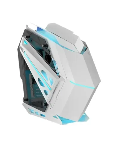 Caja ordenador mars gaming mctitanw atx argb cristal templado usb 3.0 blanco