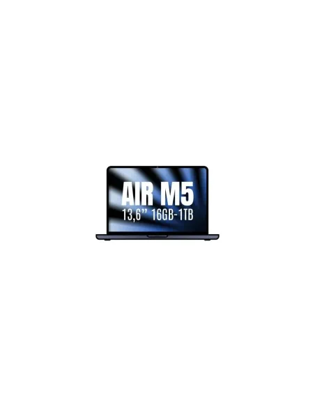 Apple Macbook Air 13,6"/ M5 10-Core CPU/ 16GB/ 1TB SSD/ 10-Core GPU/ Medianoche