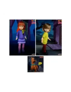 Set 6 figuras mezco toyz scooby - doo & mystery living dead dolls 25cm