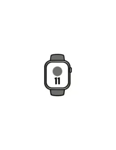 Apple Watch Series 11/ GPS/ Cellular/ 46mm/ Titanio Natural/ Correa Deportiva Gris Piedra S/M