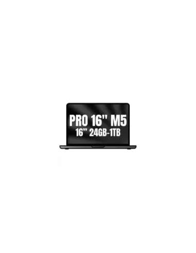 Apple Macbook Pro 16"/ M5 Pro 18-Core CPU/ 24GB/ 1TB SSD/ 20-Core GPU/ Negro Espacial