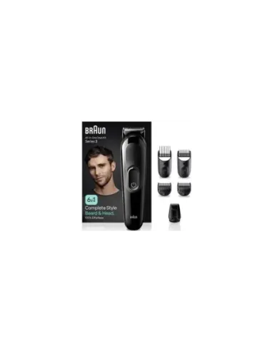 Afeitadora Braun All in One 6 en 1 Style Kit Series 3 MGK3410/ con batería/ 6 Accesorios