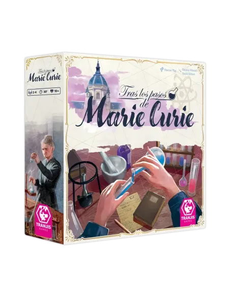 Juego de mesa tras los pasos de marie curie
