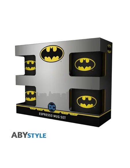 Taza espresso abystyle dc comics batman iconic 110 ml 4 unidades