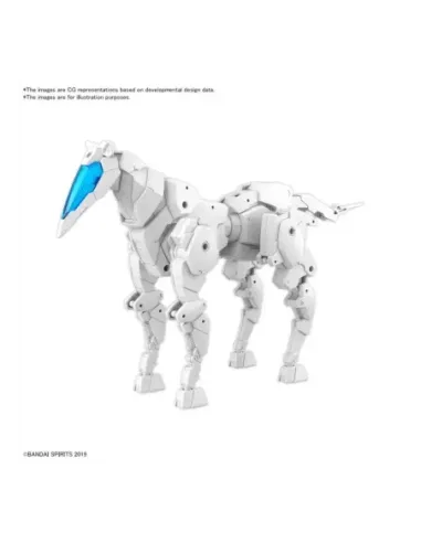 Vehiculo expansion bandai hobby 30mm exa - vehicle horse mecha ver. blanco