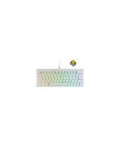 Teclado Gaming Mecánico Mars Gaming MKMINIPRO/ Switch Amarillo/ Blanco
