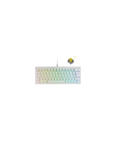 Teclado Gaming Mecánico Mars Gaming MKMINIPRO/ Switch Amarillo/ Blanco