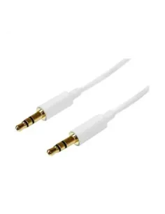 Cable mini jack 3.5mm startech 2m -  macho - macho -  blanco