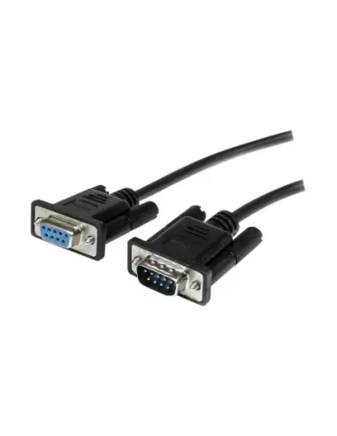 Cable db9 startech 1m -  macho - hembra -  negro