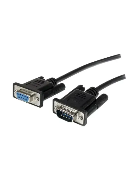 Cable db9 startech 1m -  macho - hembra -  negro