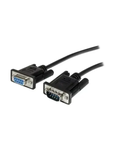 Cable db9 startech 2m -  macho - hembra -  negro