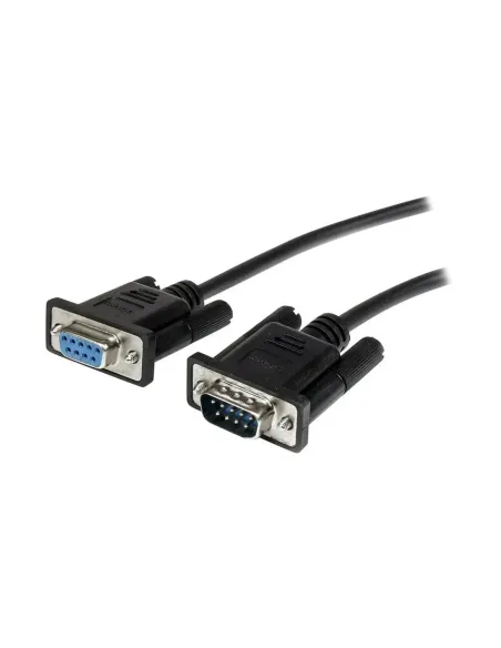Cable db9 startech 2m -  macho - hembra -  negro