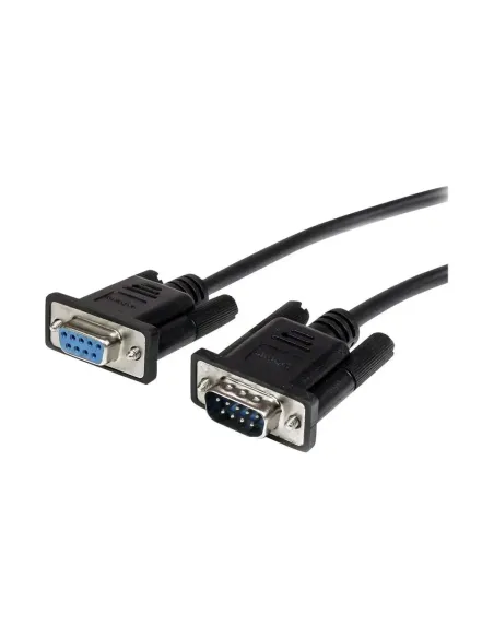 Cable db9 startech 3m -  macho - hembra -  negro