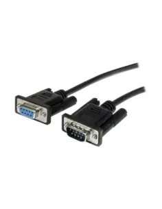 Cable db9 startech 0.5m -  macho - hembra -  negro