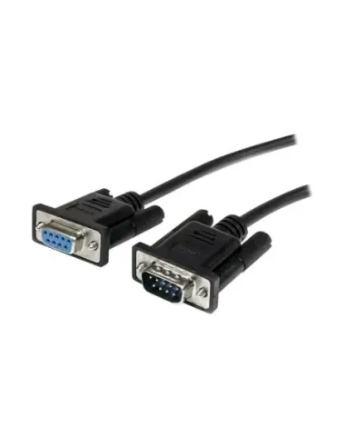 Cable db9 startech 0.5m -  macho - hembra -  negro