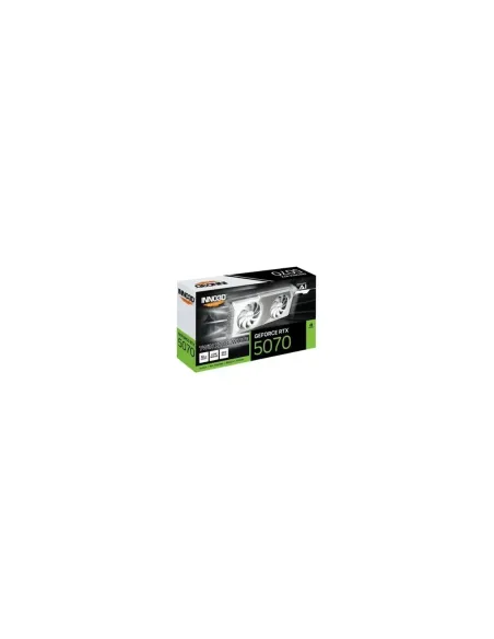 Tarjeta grafica inno3d rtx 5070 twin x2 oc white 12gb gddr7 -  3x dp -  1x hdmi
