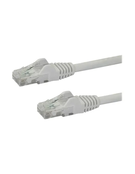 Cable de red startech latiguillo rj45 utp cat6 10m blanco