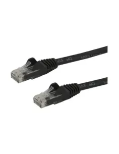 Cable de red startech latiguillo rj45 utp cat6 15m negro