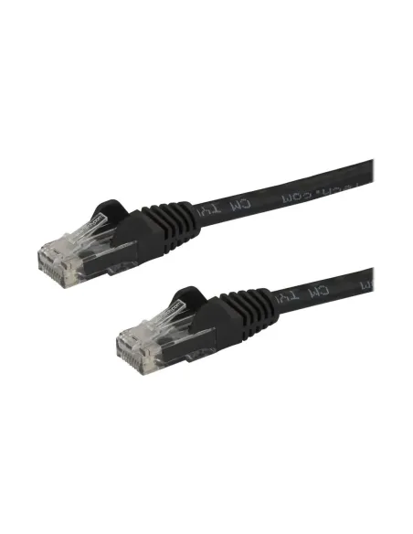 Cable de red startech latiguillo rj45 utp cat6 15m negro
