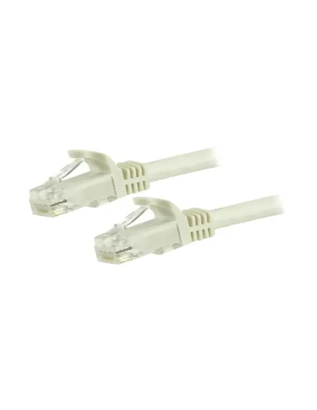 Cable de red startech latiguillo rj45 utp cat6 3m blanco