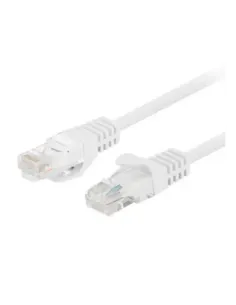Cable red lanberg latiguillo cat.6 u - utp 0.25m blanco fluke passed 10 unidades