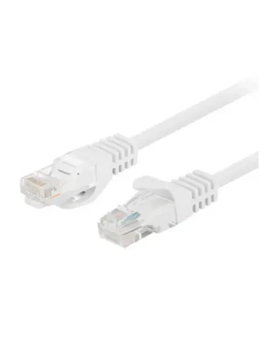 Cable red lanberg latiguillo cat.6 u - utp 0.25m blanco fluke passed 10 unidades