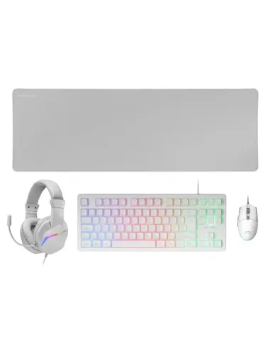 Combo mars gaming mcp - rgb3w 4 en 1 blanco