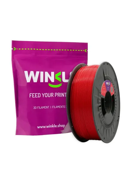 Filamento rojo diablo winkle pla - hd - 1.75mm - impresora 3d - 1 kg