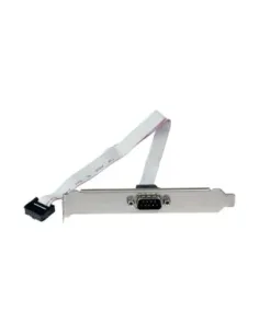 Bracket db9 a idc10 startech 0.41m -  macho - hembra -  gris