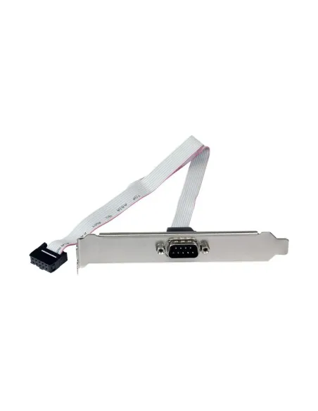 Bracket db9 a idc10 startech 0.41m -  macho - hembra -  gris