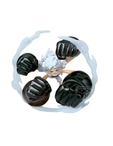 Figura banpresto one piece world collectable special monkey d.luffy gear5 - gum - gum dawn gatling