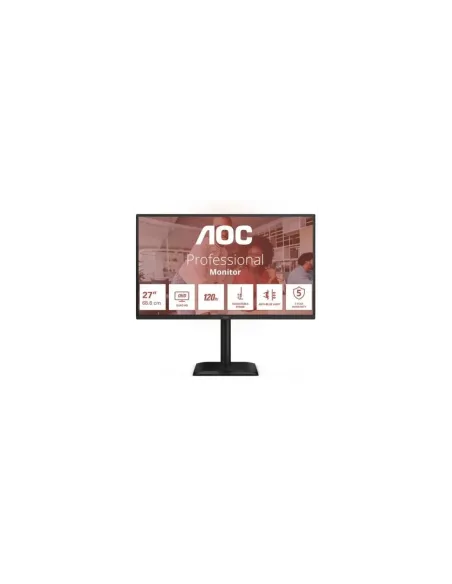 Monitor Profesional AOC Q27E4CV 27"/ QHD/ Multimedia/ Regulable en altura/ Negro