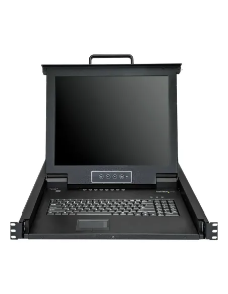 Consola kvm startech de montaje en rack de servidores 17 pulgadas