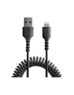 Cable lightning a usb tipo a startech 0.5m -  macho - macho -  negro