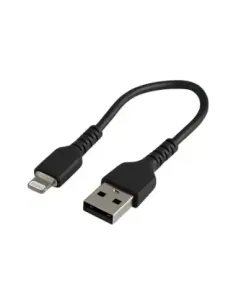 Cable usb tipo a a lightning startech 0.15m -  macho - macho -  negro