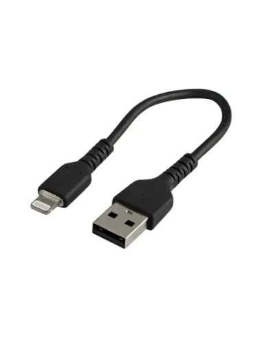Cable usb tipo a a lightning startech 0.15m -  macho - macho -  negro