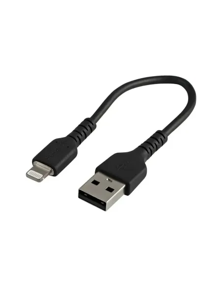Cable usb tipo a a lightning startech 0.15m -  macho - macho -  negro