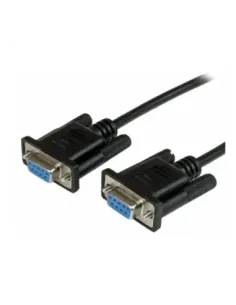 Cable db9 startech 1m -  hembra - hembra -  negro