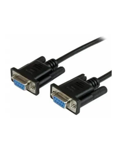 Cable db9 startech 1m -  hembra - hembra -  negro