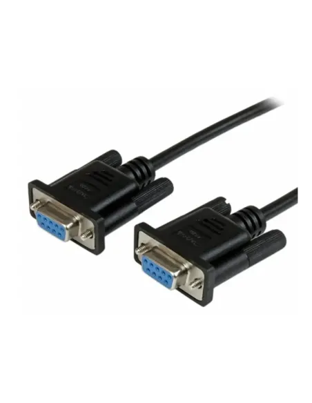 Cable db9 startech 1m -  hembra - hembra -  negro