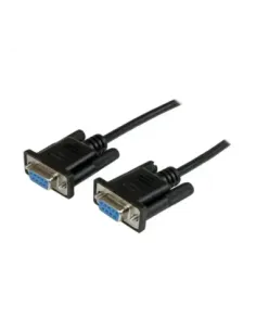 Cable db9 startech 2m -  hembra - hembra -  negro