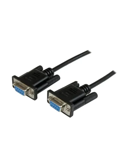 Cable db9 startech 2m -  hembra - hembra -  negro