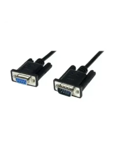 Cable db9 startech 1m -  macho - hembra -  negro