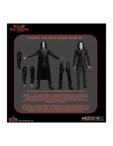 Set 2 figuras mezco toyz the crow 5 points the crow deluxe 10cm