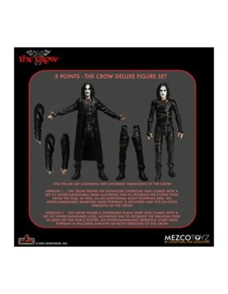 Set 2 figuras mezco toyz the crow 5 points the crow deluxe 10cm