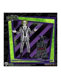 Figura mezco toyz beetlejuice 5 points beetlejuice striped suite 9.5cm