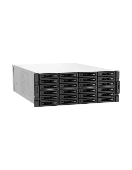Servidor nas qnap ts - h3087xu - rp - e2378 - 64g 30 bahias 4u rack 64gb gigabit ethernet