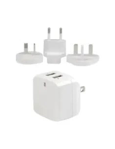Cargador pared startech usb2pacwh 17w 2x usb tipo a blanco