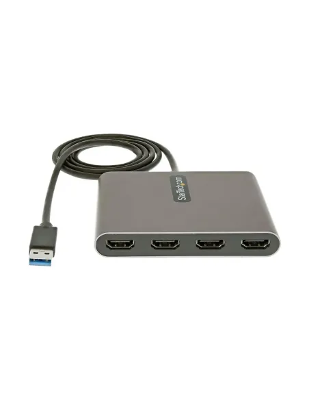 Adaptador usb 3.0 a 4x hdmi startech 1m -  macho - hembra -  gris